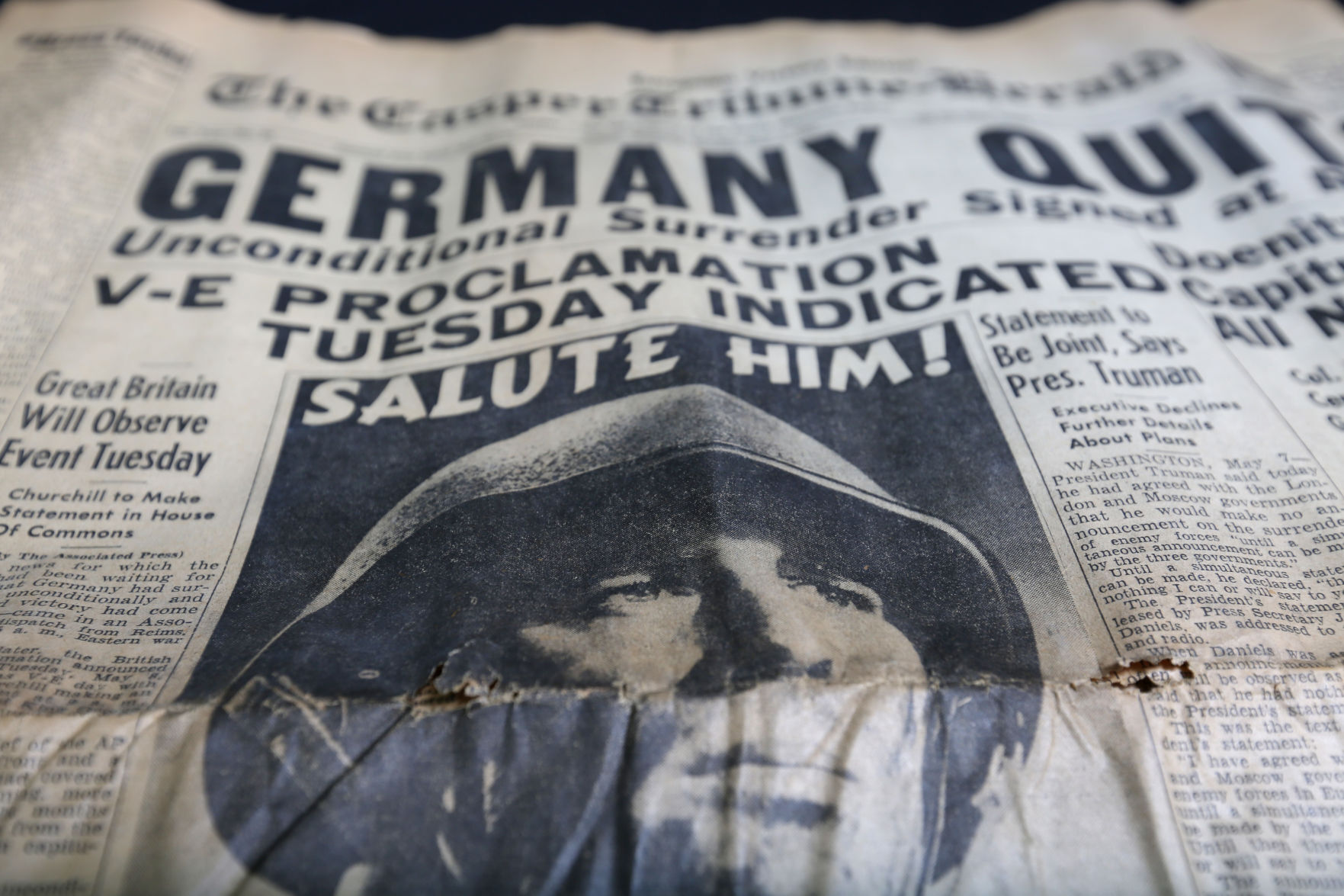 V-E Day Newspaper